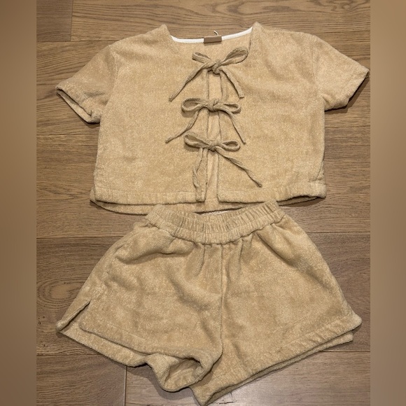 COPY - Terry. Tie front set nwot - Picture 1 of 7